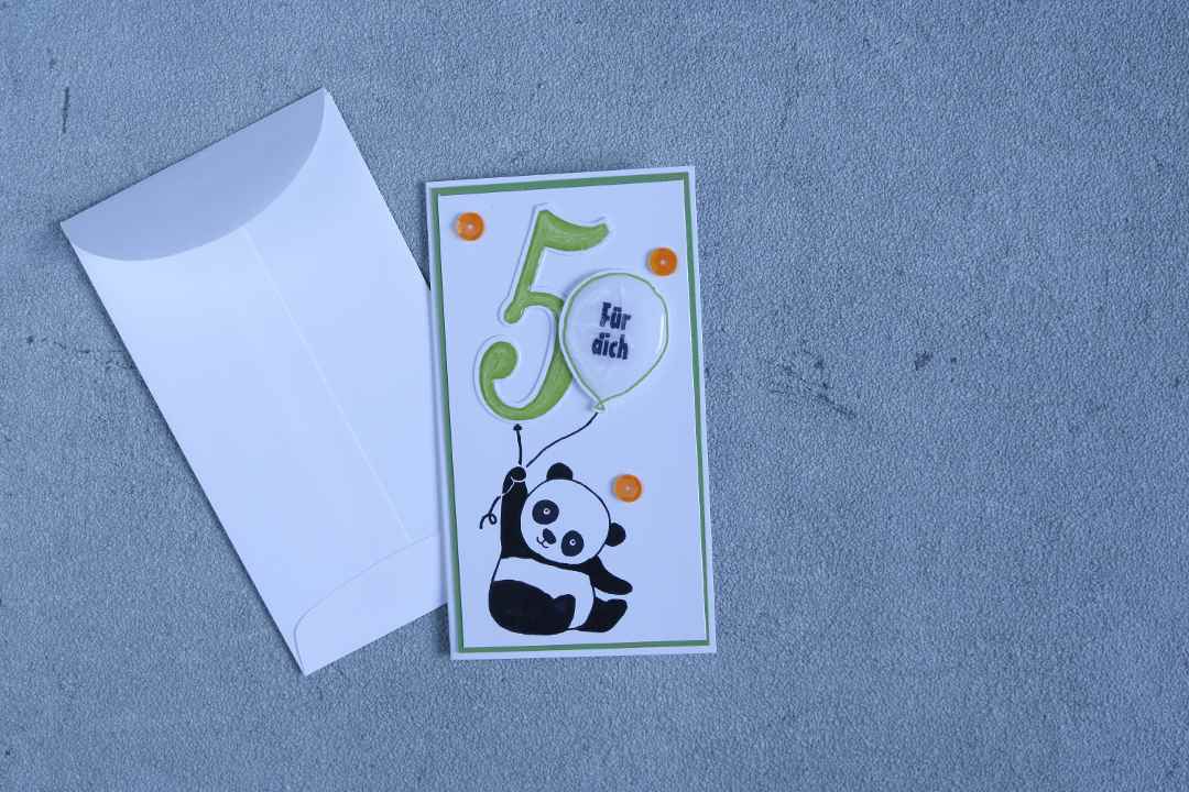 Geburstagskarte Party Panda mit Produkten von Stampin' Up! 1