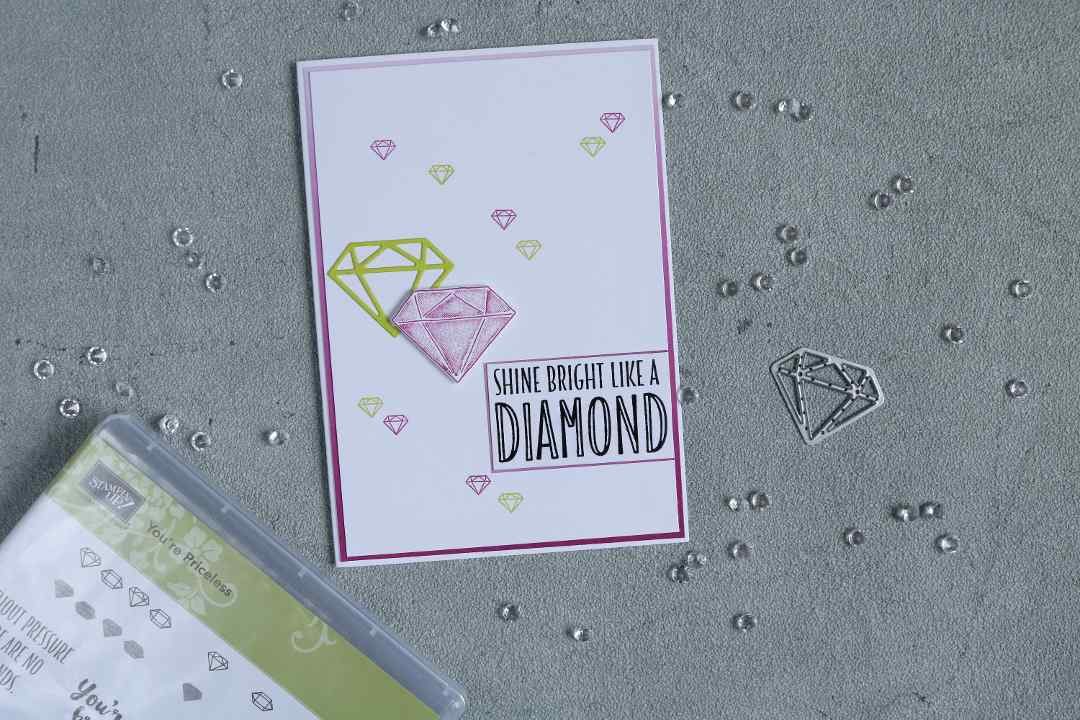 Karte shine bright like a diamond mit Produkten von Stampin' Up! 1